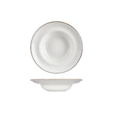 Helix Gleam dia.9.75" h:2.25" 14 oz. Round Brown Vitrified Deep Plate