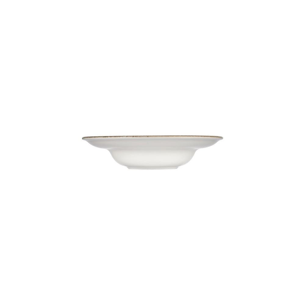 Helix Gleam dia.9.75" h:2.25" 14 oz. Round Brown Vitrified Deep Plate
