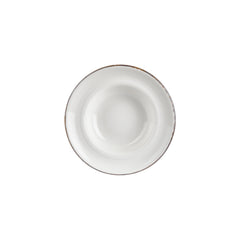 Helix Gleam dia.9.75" h:2.25" 14 oz. Round Brown Vitrified Deep Plate