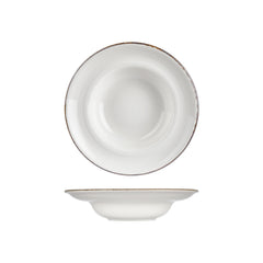 Helix Gleam dia.10.75" h:2.5" 17 oz. Round Brown Vitrified Deep Plate