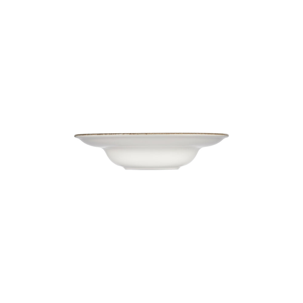 Helix Gleam dia.10.75" h:2.5" 17 oz. Round Brown Vitrified Deep Plate