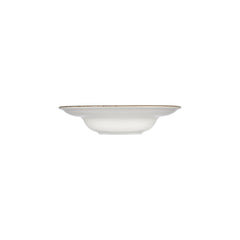Helix Gleam dia.10.75" h:2.5" 17 oz. Round Brown Vitrified Deep Plate