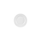Helix White dia.7" Round Warm White Vitrified Plate