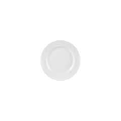 Helix White dia.7" Round Warm White Vitrified Plate