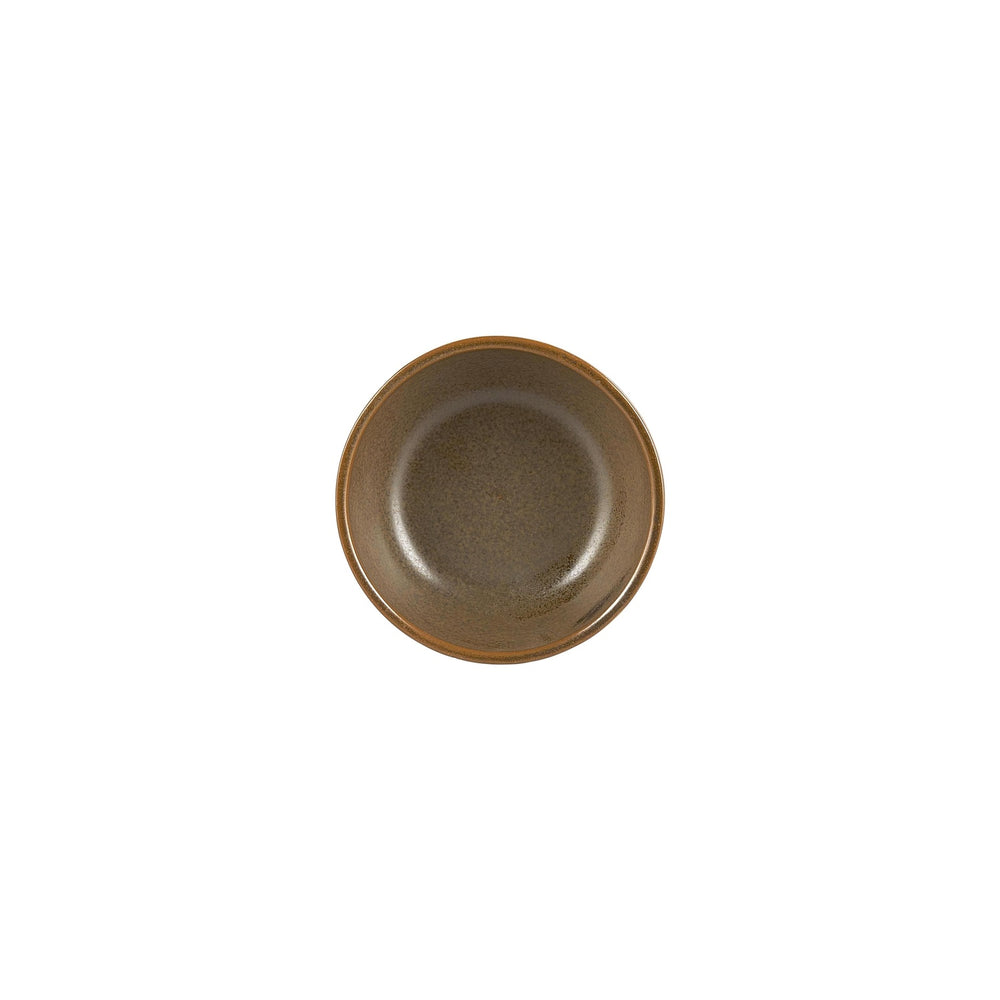 Helix Kaldi dia.2.75" h:1.25" 2 oz. Round Brown Vitrified Bowl