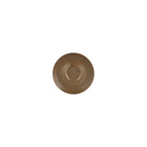 Helix Kaldi dia.5" Round Brown Vitrified Saucer