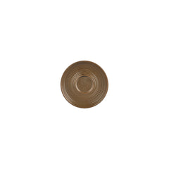Helix Kaldi dia.5" Round Brown Vitrified Saucer