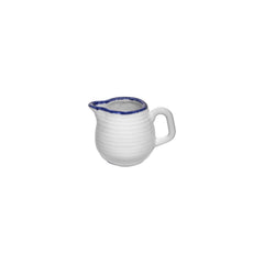 Helix Navy Blue dia.3.25" h:2.25" 3 oz. Round Blue Vitrified Creamer