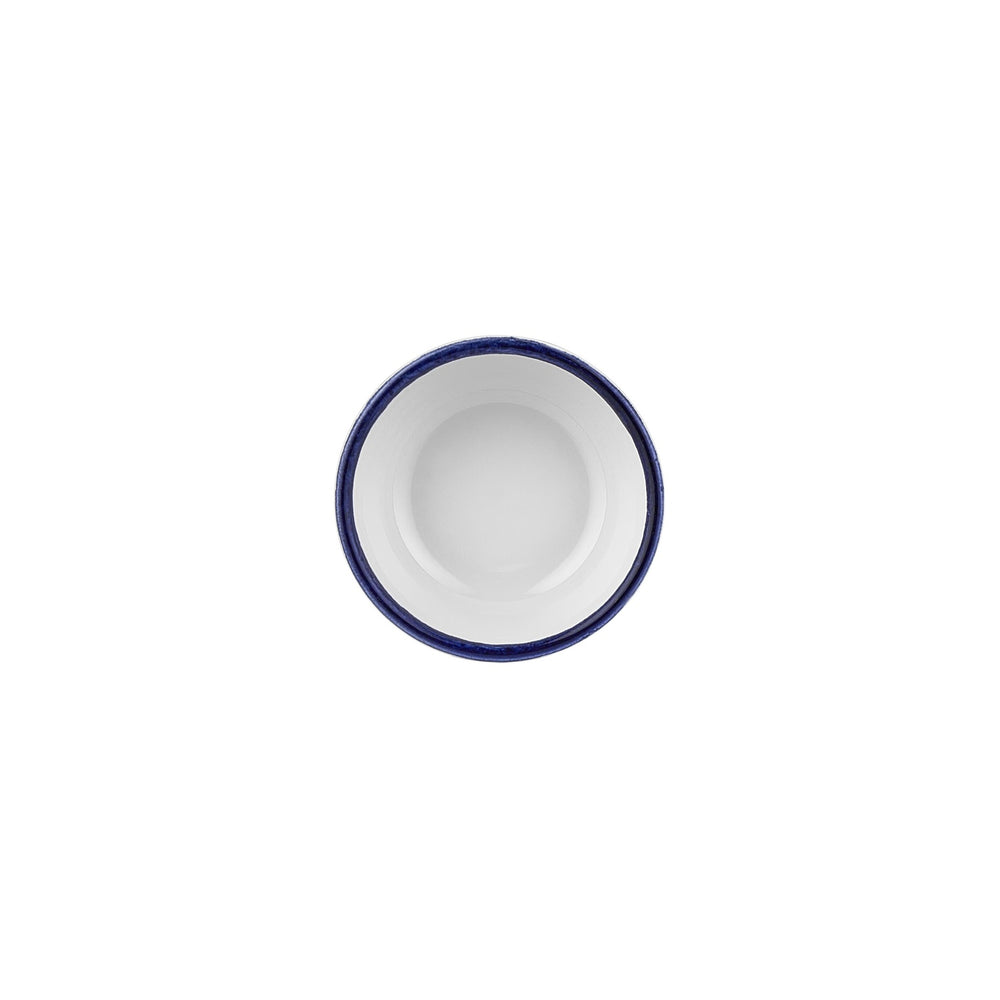 Helix Navy Blue dia.2.75" h:1.25" 2 oz. Round Blue Vitrified Bowl