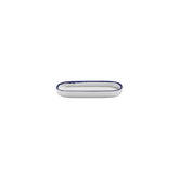 Helix Navy Blue 7.75" x 3.75" x h:1" Oval Blue Vitrified Platter