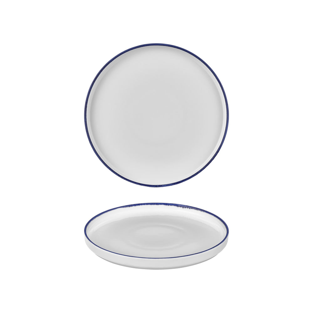 Helix Navy Blue dia.9.75" Round Blue Vitrified Plate