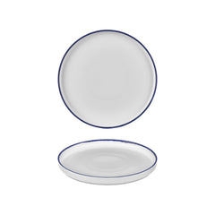 Helix Navy Blue dia.9.75" Round Blue Vitrified Plate