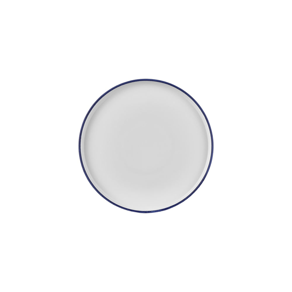Helix Navy Blue dia.9.75" Round Blue Vitrified Plate