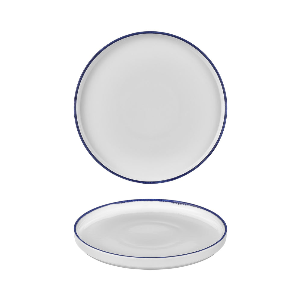 Helix Navy Blue dia.10.75" Round Blue Vitrified Plate
