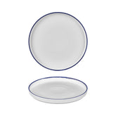 Helix Navy Blue dia.10.75" Round Blue Vitrified Plate