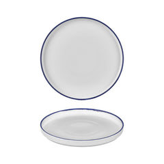 Helix Navy Blue dia.10.75" Round Blue Vitrified Plate