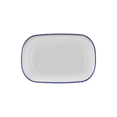 Helix Navy Blue 13.5" x 9" x h:0.75" Oval Blue Vitrified Platter