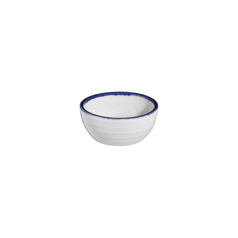 Helix Navy Blue dia.3.75" h:1.5" 5 oz. Round Blue Vitrified Bowl