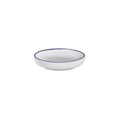 Helix Navy Blue dia.9" h:2" 42 oz. Round Blue Vitrified Deep Plate