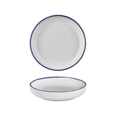 Helix Navy Blue dia.10.25" h:2" 59 oz. Round Blue Vitrified Deep Plate