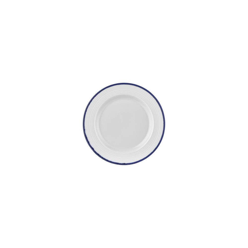 Helix Navy Blue dia.7" Round Blue Vitrified Plate