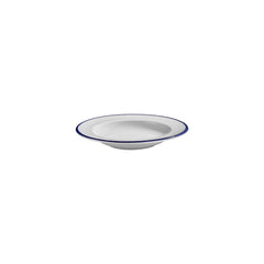 Helix Navy Blue dia.9" h:0" 10 oz. Round Blue Vitrified Deep Plate