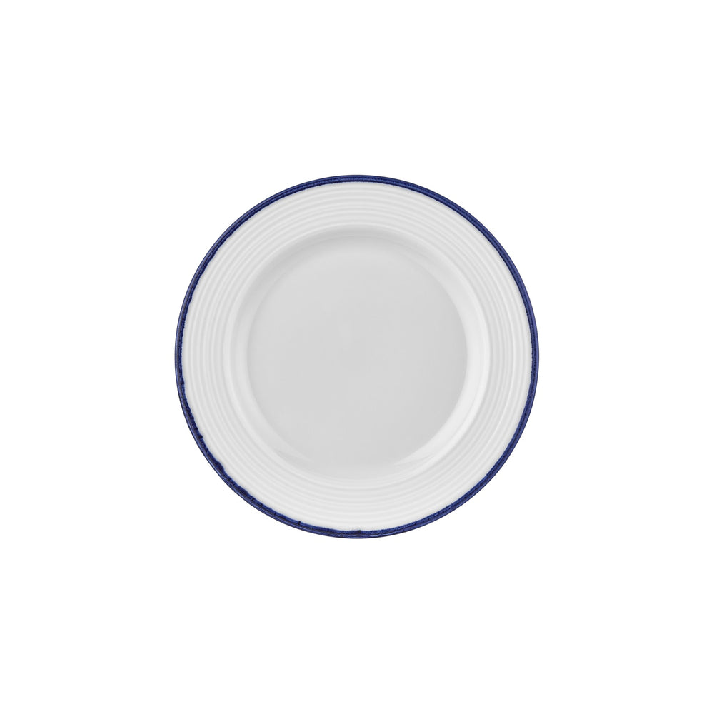 Helix Navy Blue dia.10.75" Round Blue Vitrified Plate