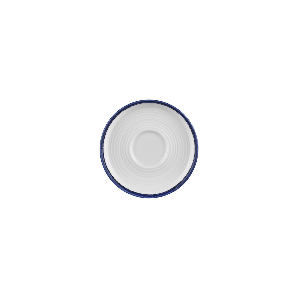 Helix Navy Blue dia.6" Round Blue Vitrified Saucer