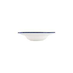 Helix Navy Blue dia.10.75" h:2.5" 17 oz. Round Blue Vitrified Deep Plate