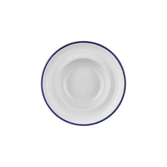 Helix Navy Blue dia.10.75" h:2.5" 17 oz. Round Blue Vitrified Deep Plate