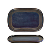 Helix Glory 13.5" x 9" x h:0" Oval Blue Vitrified Platter