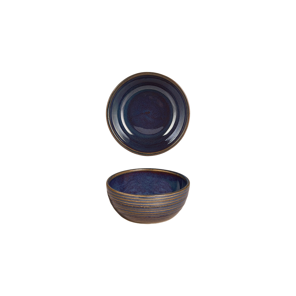 Helix Glory dia.3.75" h:1.5" 5 oz. Round Blue Vitrified Bowl