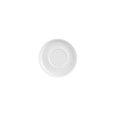 Helix White dia.6" Round Warm White Vitrified Saucer