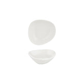 Island White 4" x 3.5" x h:0" 3 oz. Organic Warm White Vitrified Bowl