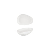 Island White 6.25" x 4" x h:0" Organic Warm White Vitrified Platter