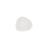 Island White 7.5" x 6.5" Organic Warm White Vitrified Plate