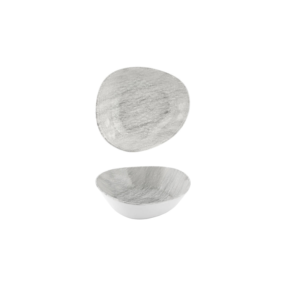 Island Ombra 4" x 3.5" x h:0" 3 oz. Organic Gray Vitrified Bowl