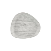 Island Ombra 12.5" x 10.75" Organic Gray Vitrified Plate