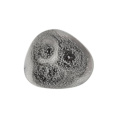 Island Onix 12.5" x 10.75" Organic Gray Vitrified Plate