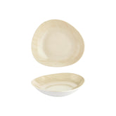 Island Velho 9.75" x 8.75" x h:0" 34 oz. Organic Beige Vitrified Deep Plate