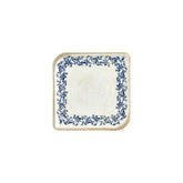 Kario 7.5" x 7.5" Square Blue Vitrified Plate