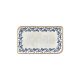Kario 11.75" x 7" x h:0" Rectangular Blue Vitrified Platter