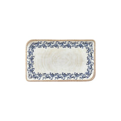 Kario 11.75" x 7" x h:0" Rectangular Blue Vitrified Platter