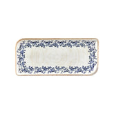 Kario 13.75" x 6.25" x h:0" Rectangular Blue Vitrified Platter