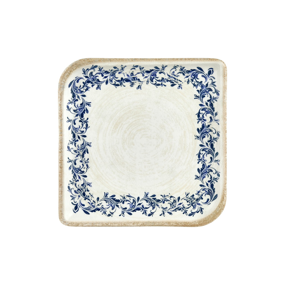 Kario 11" x 11" Square Blue Vitrified Plate