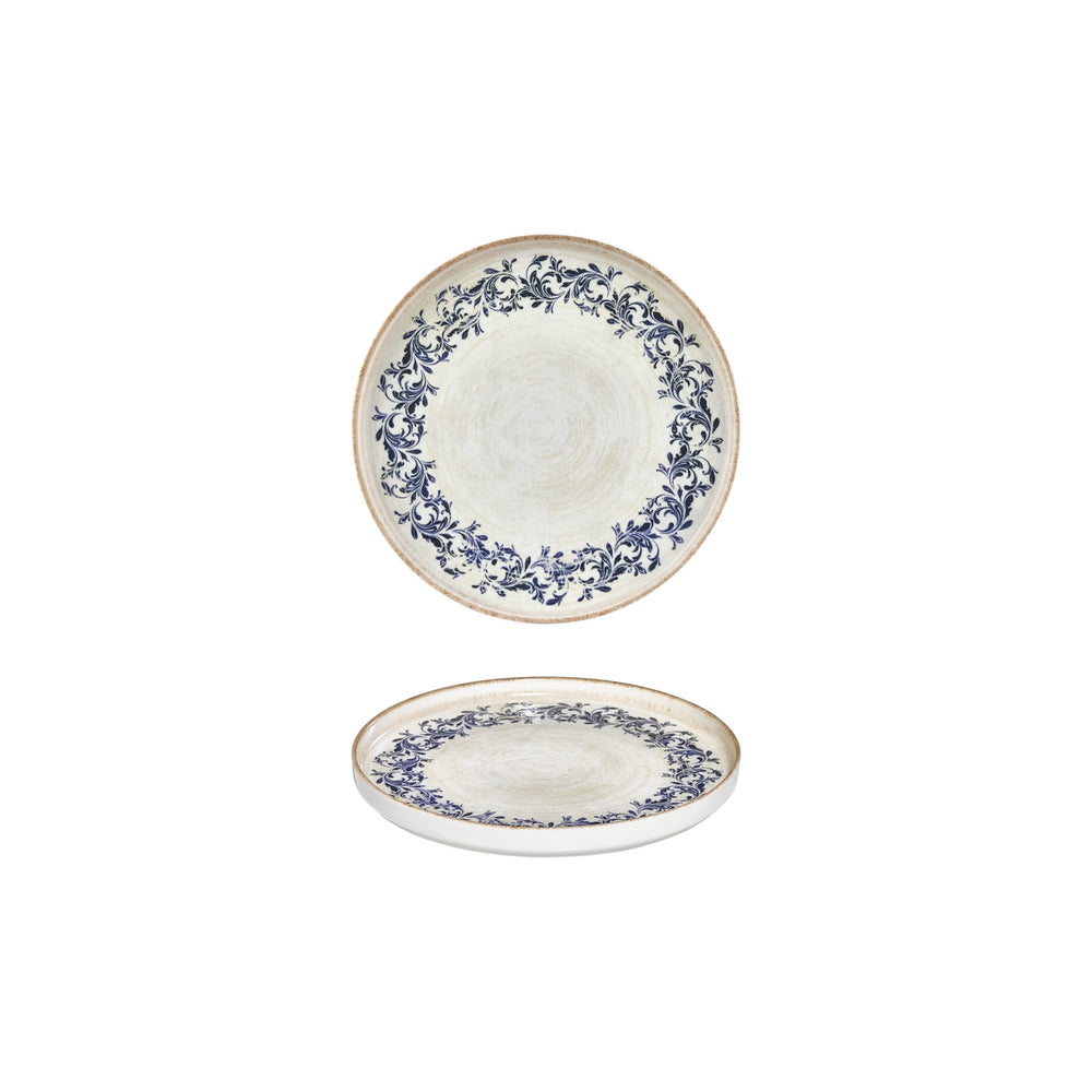 Kario dia.6.25" Round Blue Vitrified Plate