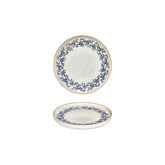 Kario dia.6.25" Round Blue Vitrified Plate
