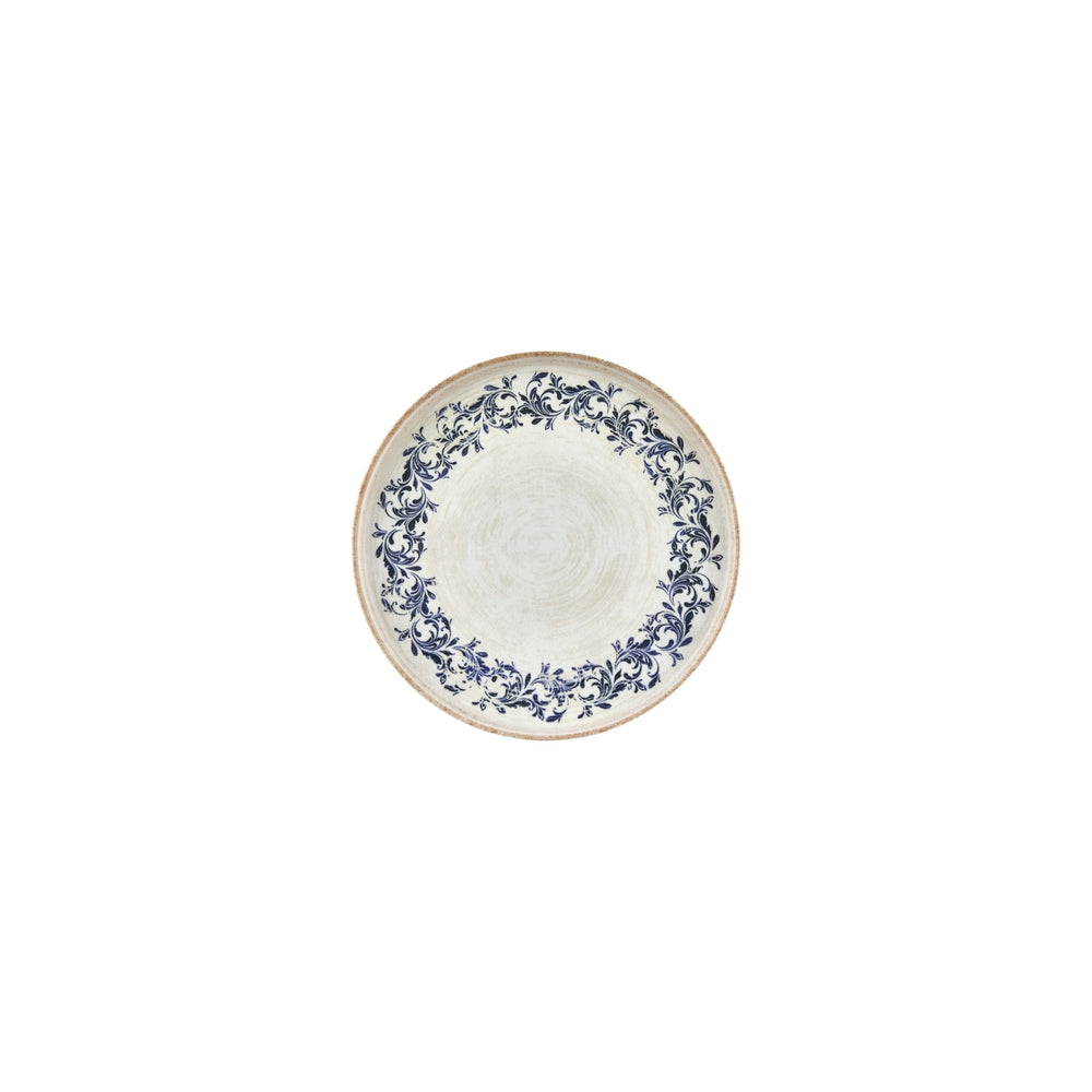 Kario dia.6.25" Round Blue Vitrified Plate