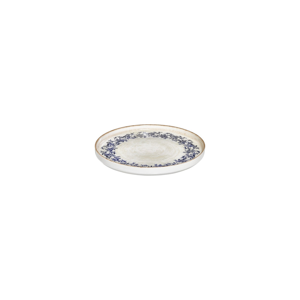 Kario dia.7.5" Round Blue Vitrified Plate