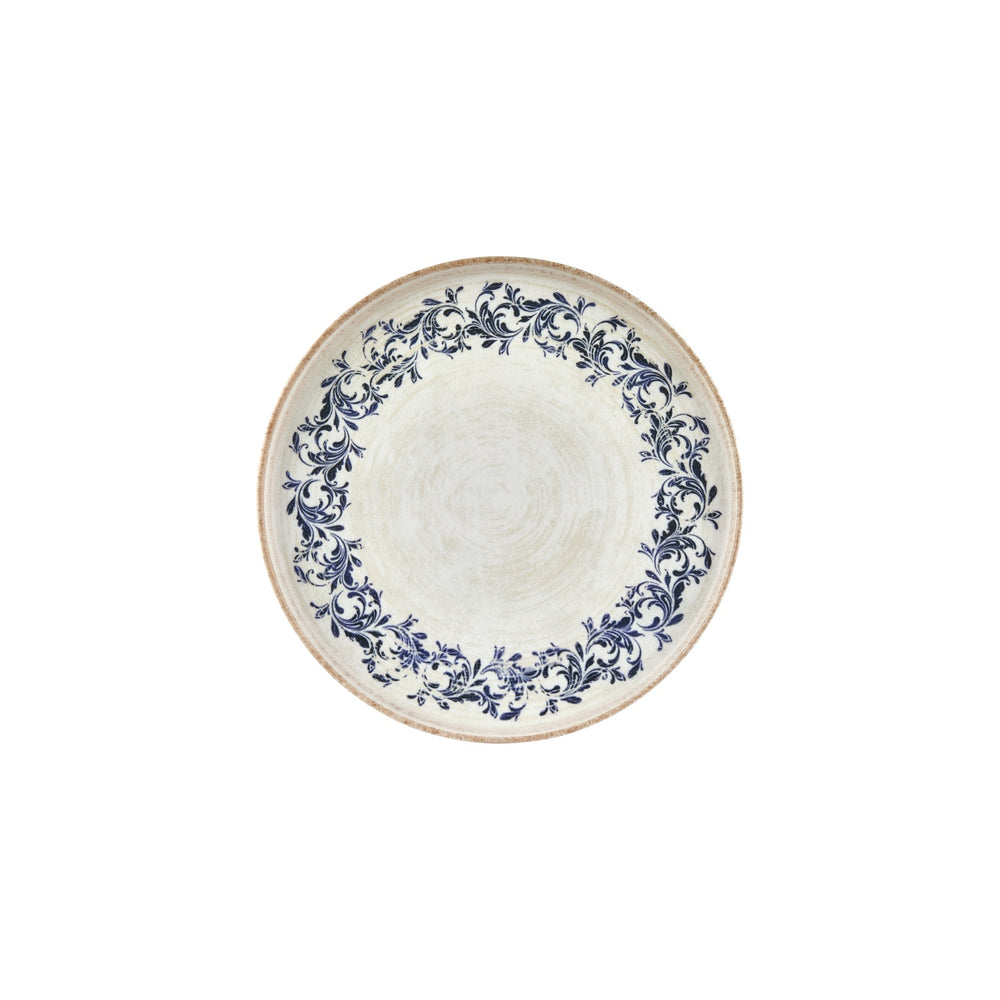 Kario dia.9" Round Blue Vitrified Plate
